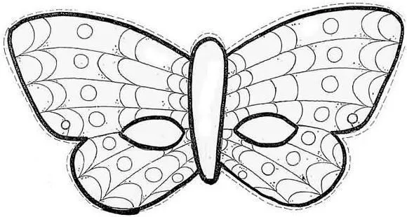 Mascara de mariposa para imprimir - Imagui