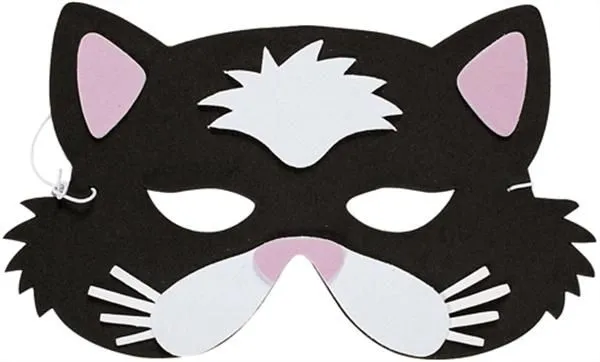 Máscara con moldes, mono, león, perro y gato | Máscaras de Carnaval