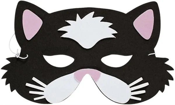 Máscara con moldes, mono, león, perro y gato | Máscaras de Carnaval Máscara con moldes, mono, león, perro y gato | Máscaras de Carnaval