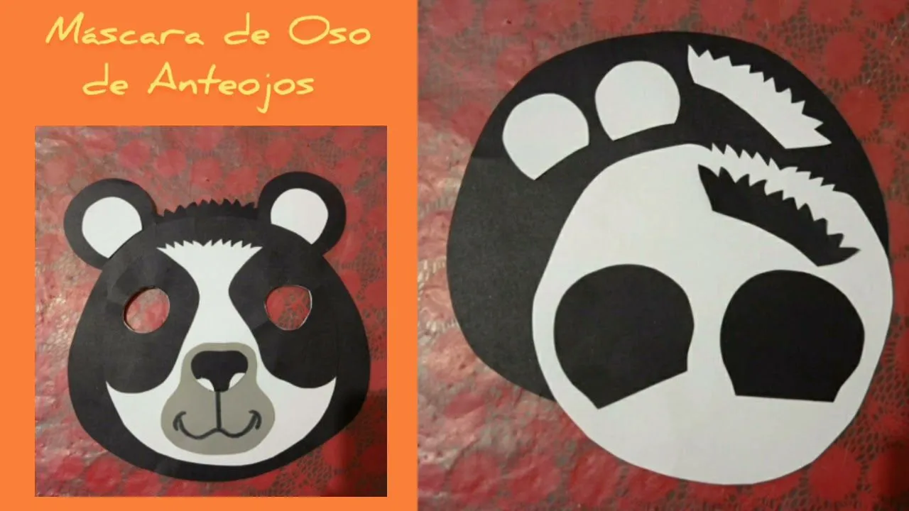 Máscara de Oso de Anteojos / Arte - YouTube Máscara de Oso de Anteojos / Arte - YouTube