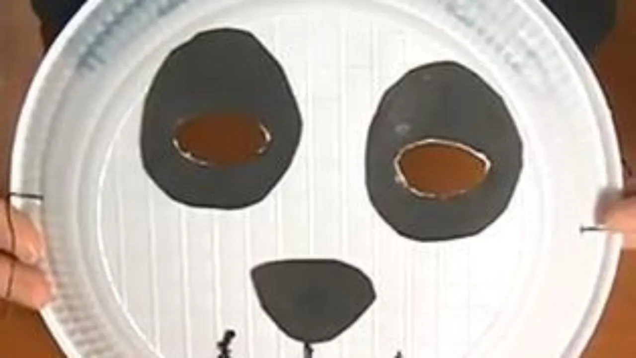 Cómo hacer una máscara de oso panda | Manualidades para niños Cómo hacer una máscara de oso panda | Manualidades para niños