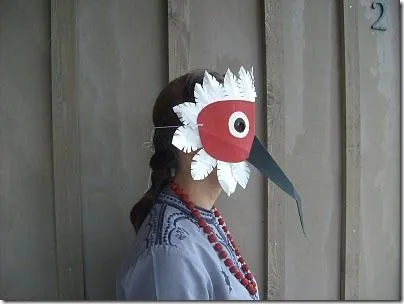 manualidades: Máscara de pájaro de caja de cereales | Máscaras de ... manualidades: Máscara de pájaro de caja de cereales | Máscaras de ...