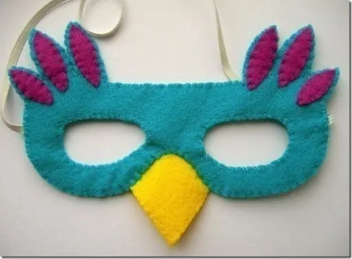 Cómo hacer una máscara pájaro en fieltro | Máscaras de Carnaval Cómo hacer una máscara pájaro en fieltro | Máscaras de Carnaval