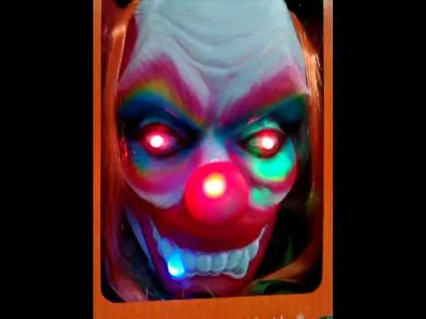 mascara payaso diabolica - YouTube