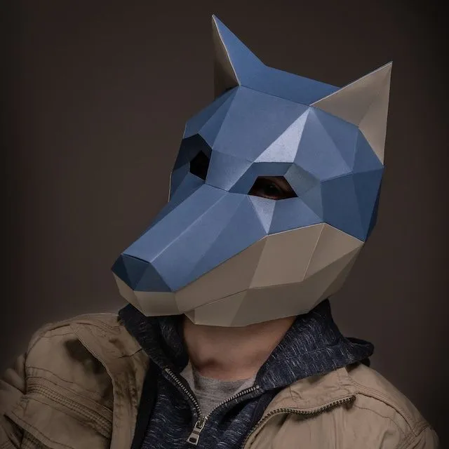 Máscara de Perro / Lobo de Papel Plantillas para imprimir - Etsy España Máscara de Perro / Lobo de Papel Plantillas para imprimir - Etsy España