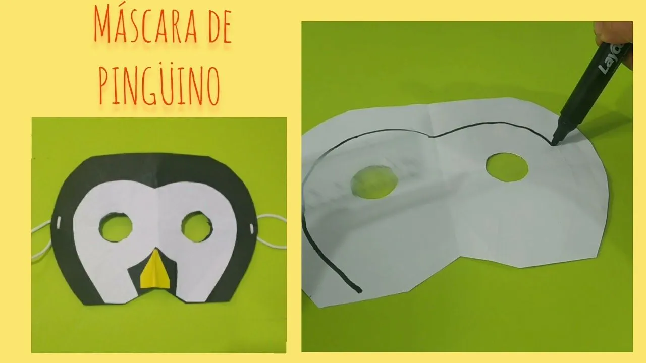 MÁSCARA DE PINGÜINO / ARTE. - YouTube