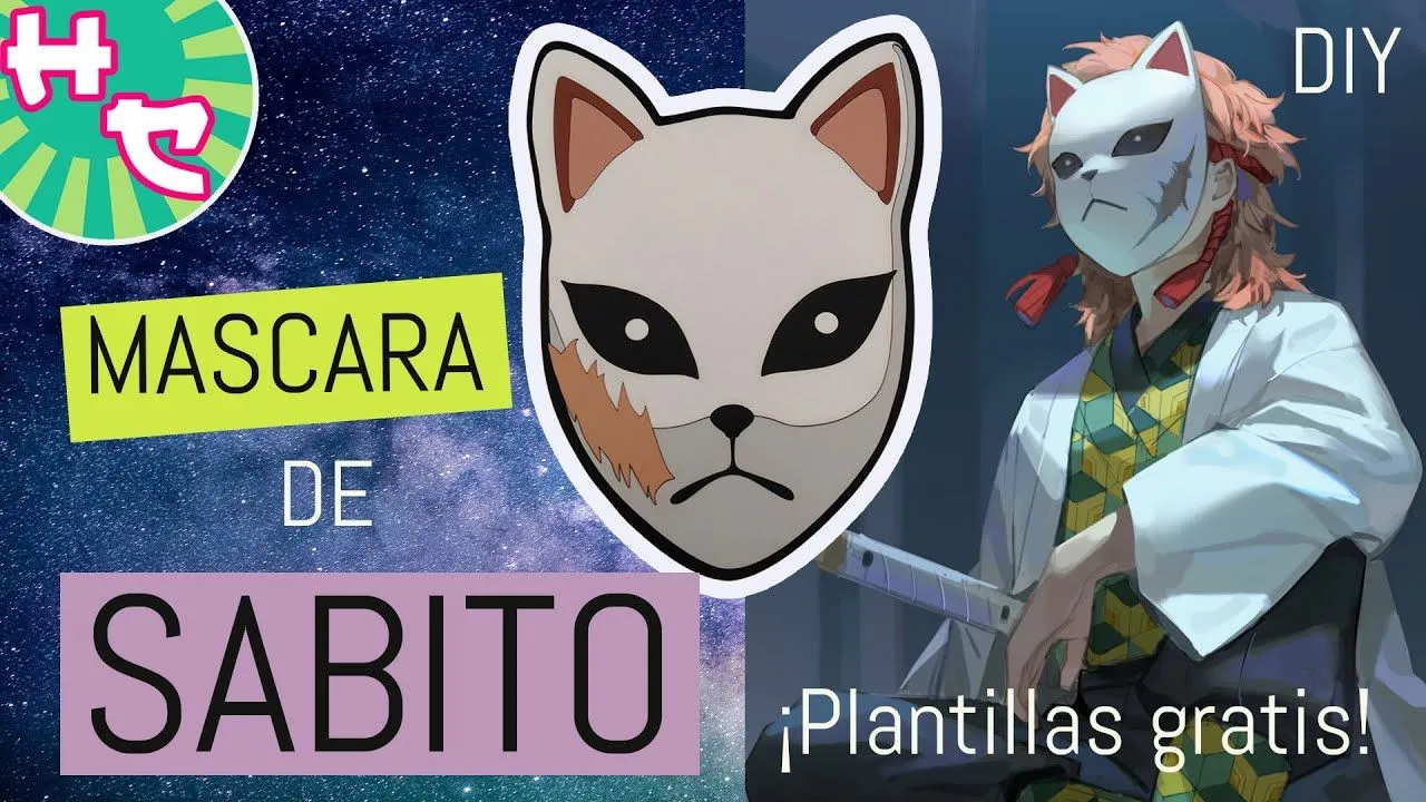 MASCARA de SABITO - Tutorial Completo - Plantillas GRATIS!!! - YouTube MASCARA de SABITO - Tutorial Completo - Plantillas GRATIS!!! - YouTube
