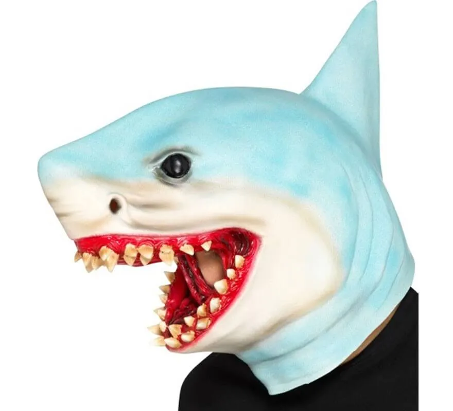 Máscara de Tiburón Azul para adultos