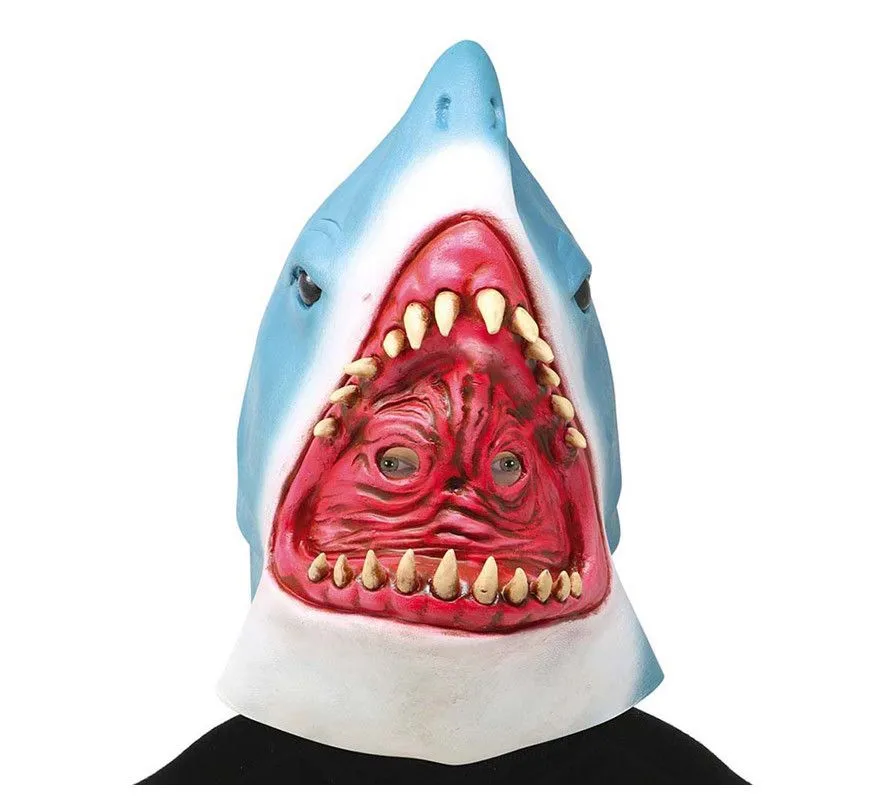 Máscara Tiburón Deformada de Látex