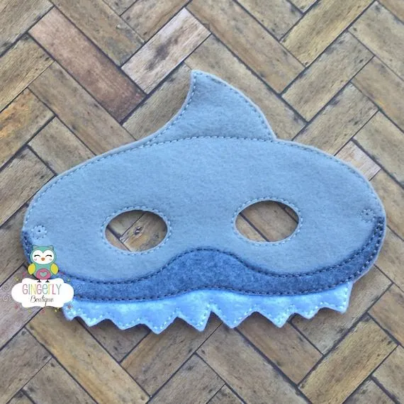 Máscara tiburón niños vestido de máscara máscara de - Etsy México