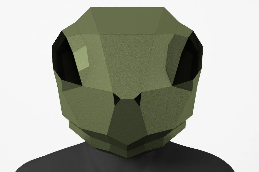 Máscara de tortuga Plantilla PDF DIY - LACRAFTA Máscara de tortuga Plantilla PDF DIY - LACRAFTA