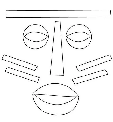 Máscaras Africanas para colorir com a turma! Máscaras Africanas ...