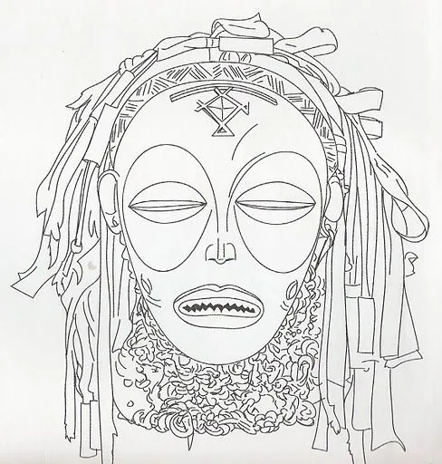 Máscaras Africanas para colorir com a turma! Máscaras Africanas ... Máscaras Africanas para colorir com a turma! Máscaras Africanas ...