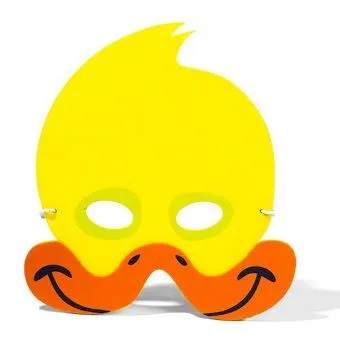 Máscara de patito en fomy | idisfraz