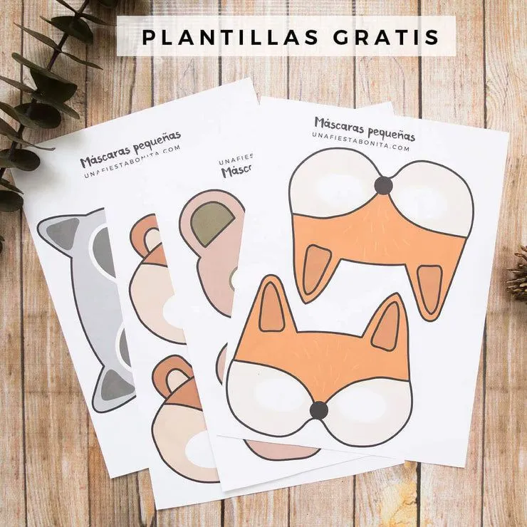 Máscaras de animales para imprimir - Gratis, cumpleaños, – Una Fiesta Bonita Máscaras de animales para imprimir - Gratis, cumpleaños, – Una Fiesta Bonita