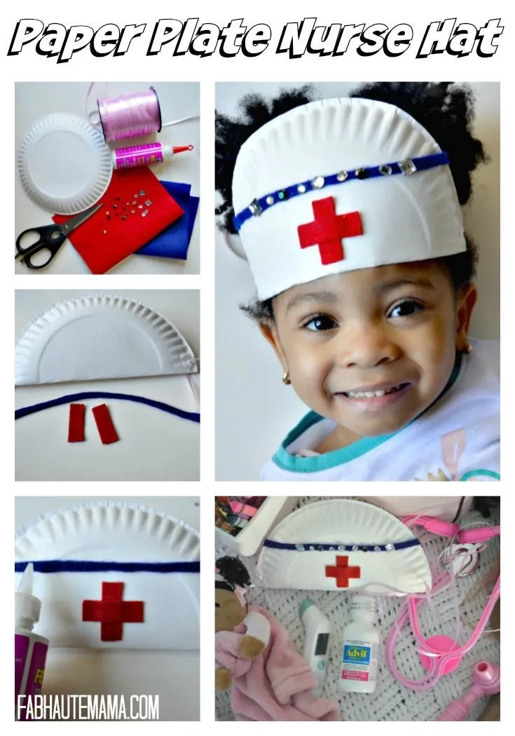Máscaras de Carnaval: Hacer una cofia de enfermera cartulina Máscaras de Carnaval: Hacer una cofia de enfermera cartulina