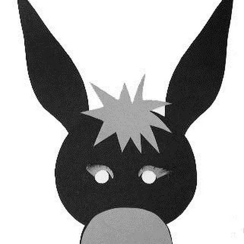 Máscaras de Carnaval: manualidades: Máscara de burro en Goma Eva o cartulina Máscaras de Carnaval: manualidades: Máscara de burro en Goma Eva o cartulina