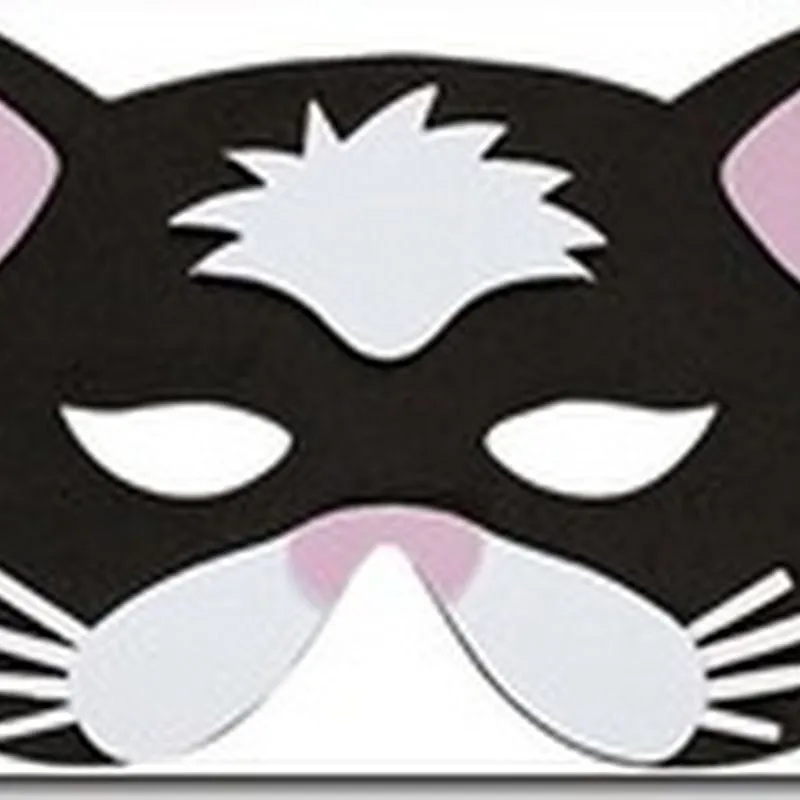 Máscaras de Carnaval: Máscara gato para imprimir, en color o para colorear Máscaras de Carnaval: Máscara gato para imprimir, en color o para colorear