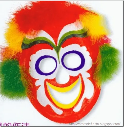 Máscaras de Carnaval: máscaras con platos