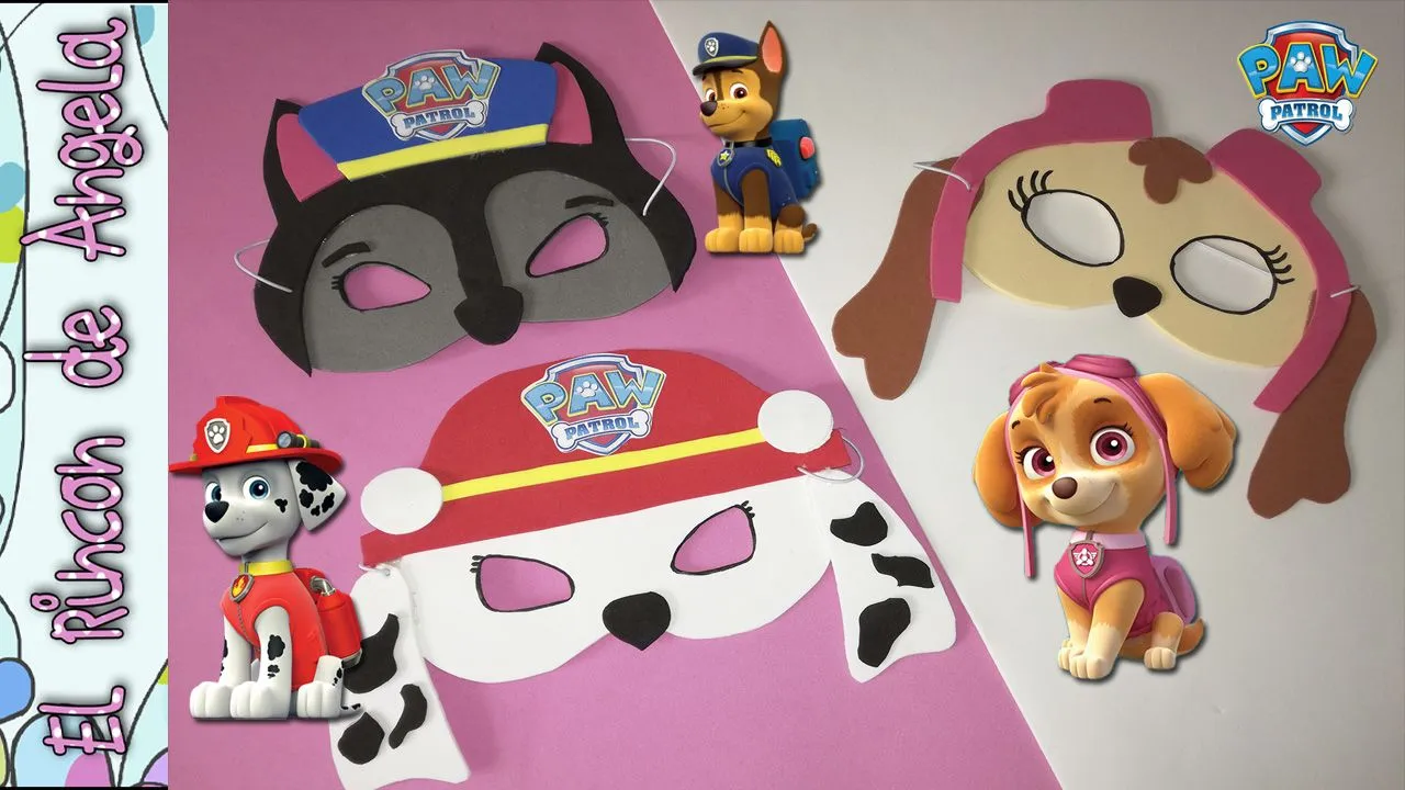 Máscaras para Carnaval de la Patrulla canina, caretas de Carnaval ,cumpleaños temáticos, Paw patrol | Manualidades Máscaras para Carnaval de la Patrulla canina, caretas de Carnaval ,cumpleaños temáticos, Paw patrol | Manualidades