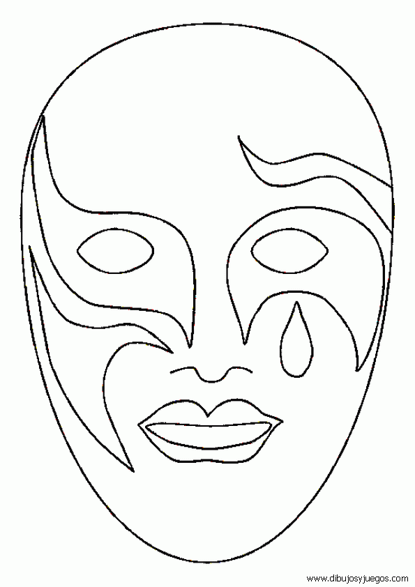 mascaras-carnaval-venecia-001 | Dibujos y juegos, para pintar y ...