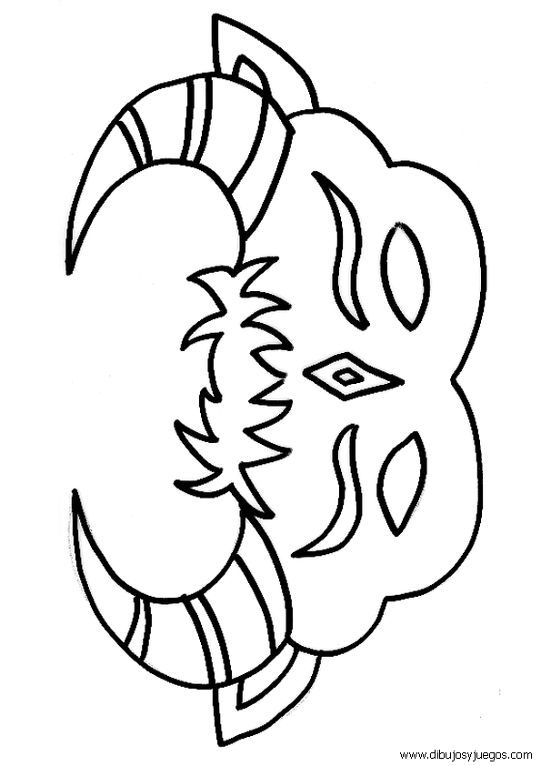 MASCARA TORO Colouring Pages