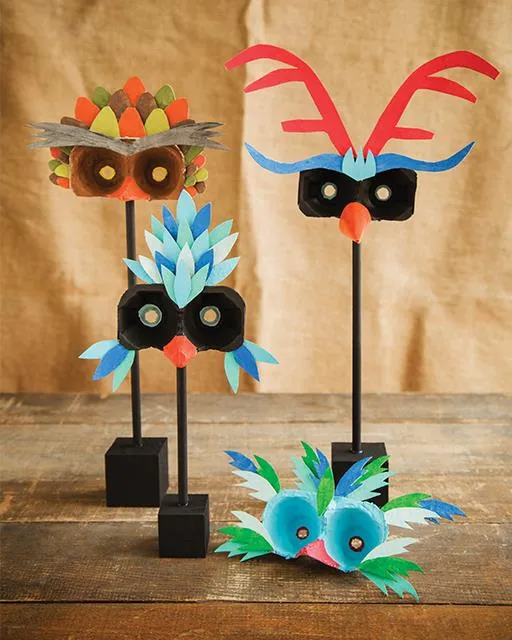 Máscaras con el cartón de los huevos para los peques | Fiestas y Cumples Máscaras con el cartón de los huevos para los peques | Fiestas y Cumples