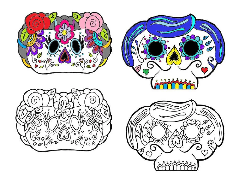 Máscaras Catrinas por Miss G – Maesdi