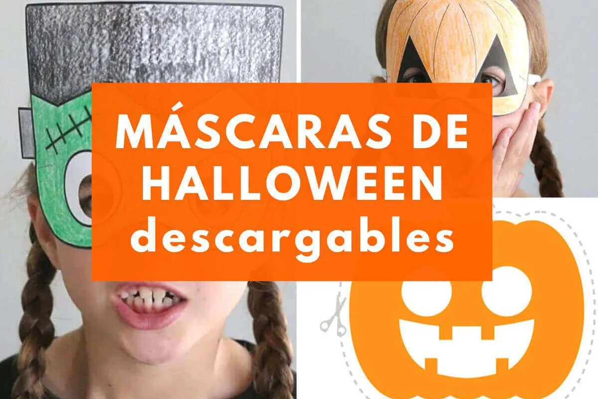 MÁSCARAS DE HALLOWEEN PARA NIÑOS 【PARA IMPRIMIR】 MÁSCARAS DE HALLOWEEN PARA NIÑOS 【PARA IMPRIMIR】