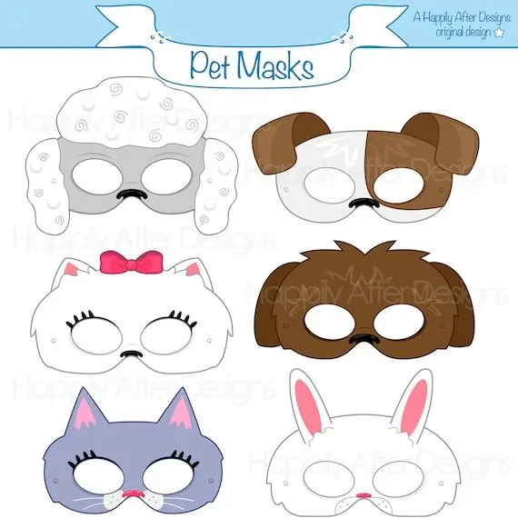 Máscaras Imprimibles para Mascotas máscara de conejito - Etsy México Máscaras Imprimibles para Mascotas máscara de conejito - Etsy México