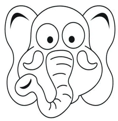 Máscaras para imprimir y colorear de animales - Disfraz casero Máscaras para imprimir y colorear de animales - Disfraz casero