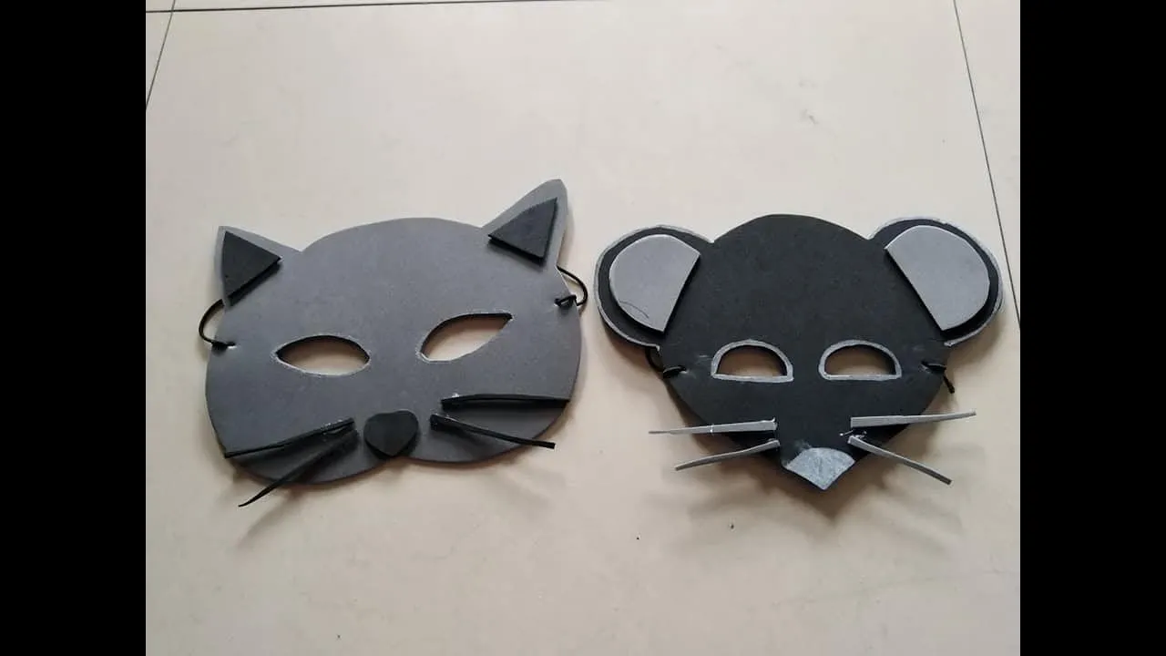 MASCARAS INFANTILES JUGANDO AL GATO Y AL RATÓN - YouTube MASCARAS INFANTILES JUGANDO AL GATO Y AL RATÓN - YouTube