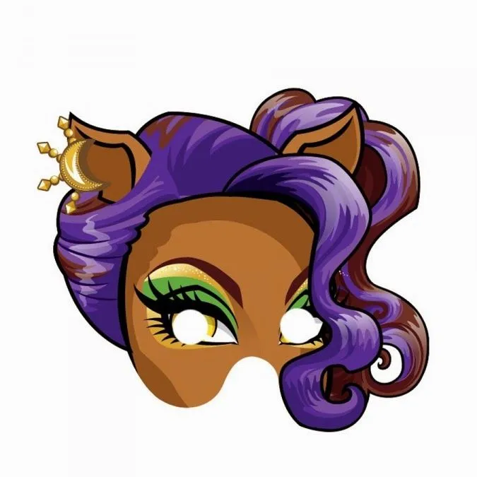 Máscaras de Monster High para Imprimir Gratis. | Ideas y material ... Máscaras de Monster High para Imprimir Gratis. | Ideas y material ...