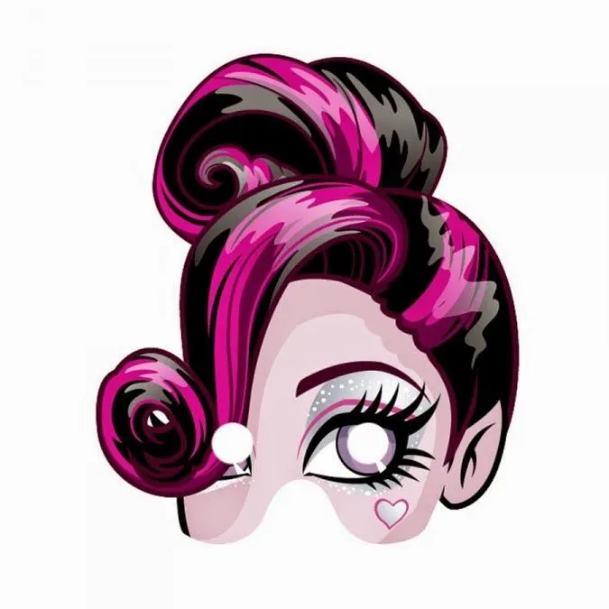 Máscaras de Monster High para Imprimir Gratis. | Ideas y material ... Máscaras de Monster High para Imprimir Gratis. | Ideas y material ...
