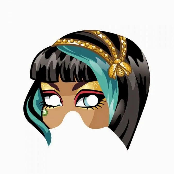 Máscaras de Monster High para Imprimir Gratis. | Ideas y material ... Máscaras de Monster High para Imprimir Gratis. | Ideas y material ...