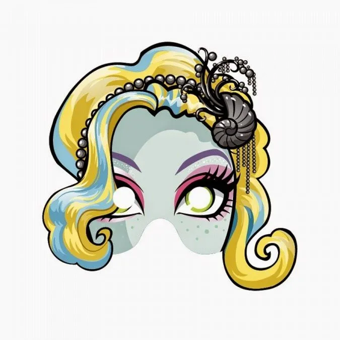 Máscaras de Monster High para Imprimir Gratis. | Ideas y material ... Máscaras de Monster High para Imprimir Gratis. | Ideas y material ...