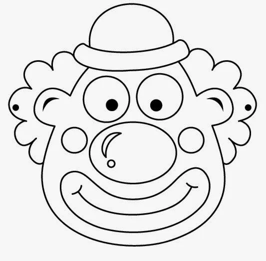 Máscaras de Payasos para Colorear, para Imprimir Gratis. - Ideas y material gratis para fiestas y celebraciones Oh My Fiesta! Máscaras de Payasos para Colorear, para Imprimir Gratis. - Ideas y material gratis para fiestas y celebraciones Oh My Fiesta!