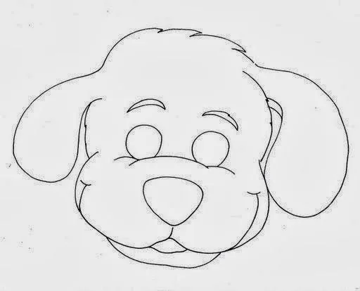 Mascara de perro para imprimir - Imagui