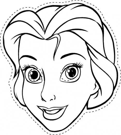 Caretas de princesas para imprimir y colorear - Imagui Caretas de princesas para imprimir y colorear - Imagui