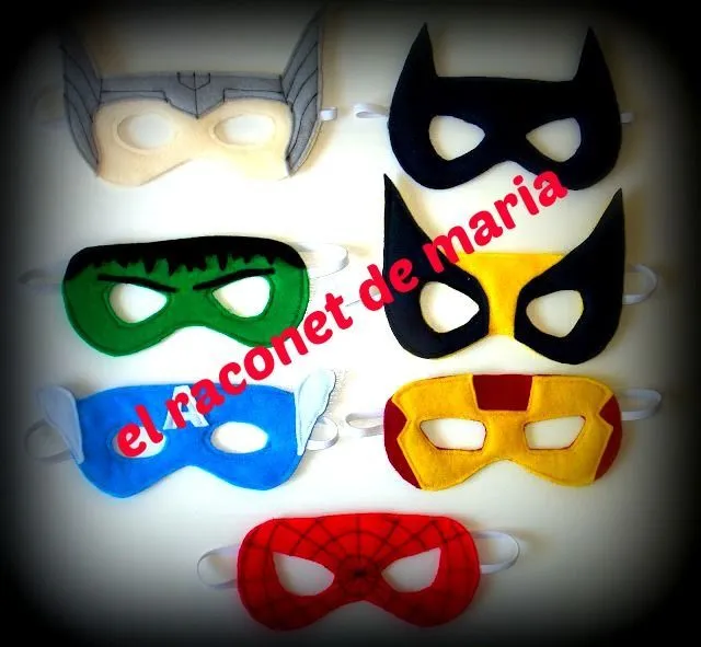 Mascaras superheroes. Niños y niñas en foami | Ideas Cumpleaños ...