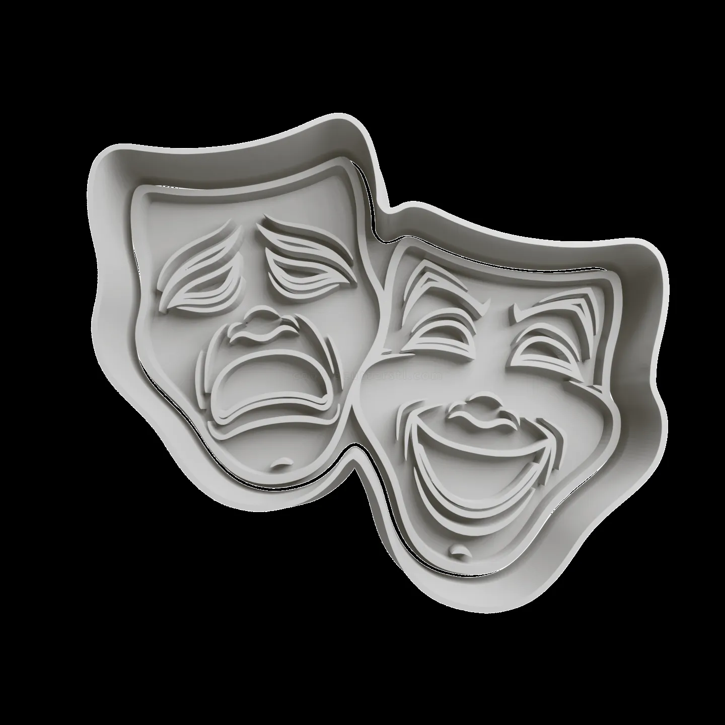 Mascaras De Teatro Cortador De Galletas STL - Cortador De Galletas STL Mascaras De Teatro Cortador De Galletas STL - Cortador De Galletas STL