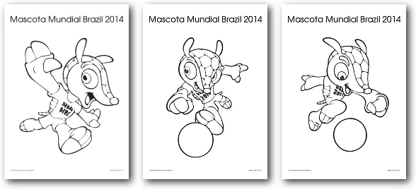 mascota-mundial-para-colorear. ...