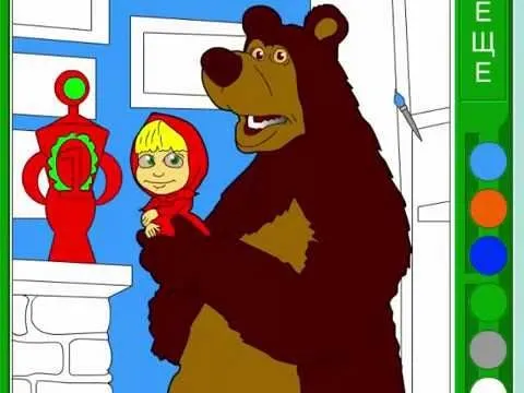 MASHA Y EL OSO JUEGO DE PINTAR GRATIS;MAWA AND THE BEAR - YouTube