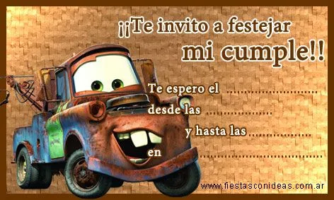 Cars - Fiestas infantiles