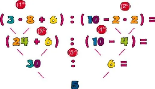 matemática primer ciclo: Ejercicios combinados