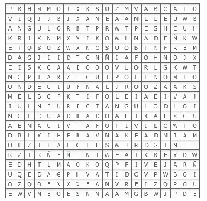 MATEMÁTICAS RECREATIVAS: Crucigramas/Sopa de letras MATEMÁTICAS RECREATIVAS: Crucigramas/Sopa de letras