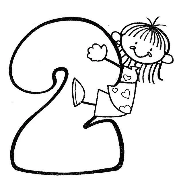 Material Didáctico para niños. El número 2, para imprimir ... Material Didáctico para niños. El número 2, para imprimir ...