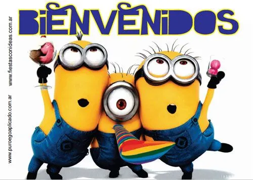 Minions | Cartel de Bienvenida para imprimir gratis - Fiestas ...