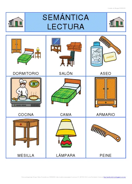 Material de Isaac para Educacion Especial: U.D. LA CASA BINGO ...