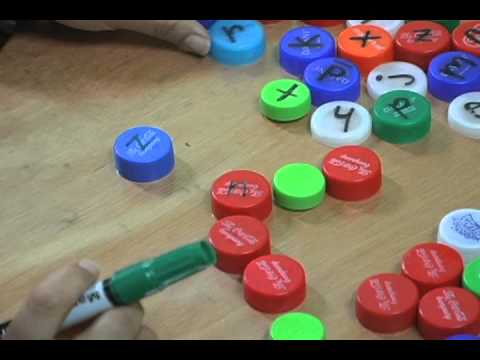 Materiales Didácticos: Letras en tapitas - YouTube Materiales Didácticos: Letras en tapitas - YouTube
